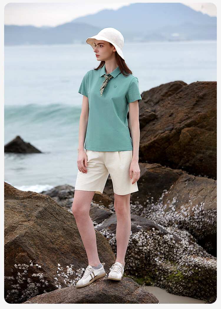 NORTHLAND Women's Sun Protection Polo Shirt with Collar, Outdoor Breathable Quick-Dry Comfortable Cool-Feeling Solid Color Versatile POLO Shirt for Wome 17