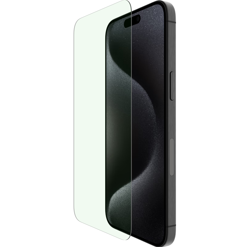 BELKIN IPhone 15 Pro Screen Protector, IPhone 15 Pro Tempered Glass Film, 9H Shatterproof Phone Film, German Schott Antibacterial Base Material OVA133
