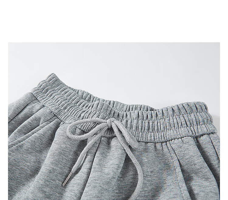 Dme Women's Casual Winter Cloud Cotton Elastic Waist Side Seam Split Banana Pants 6