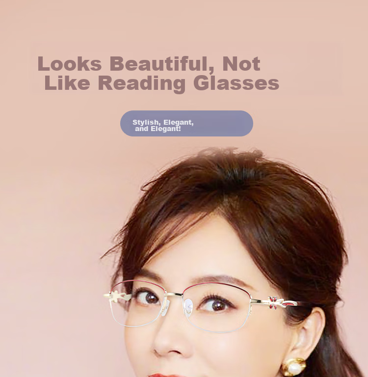 Mr. PuTian Anti-Blue Light Reading Glasses for Women, Genuine High-Definition Presbyopic Glasses, Gift for Mom, 300 Degrees (65-69 Years Old) 3
