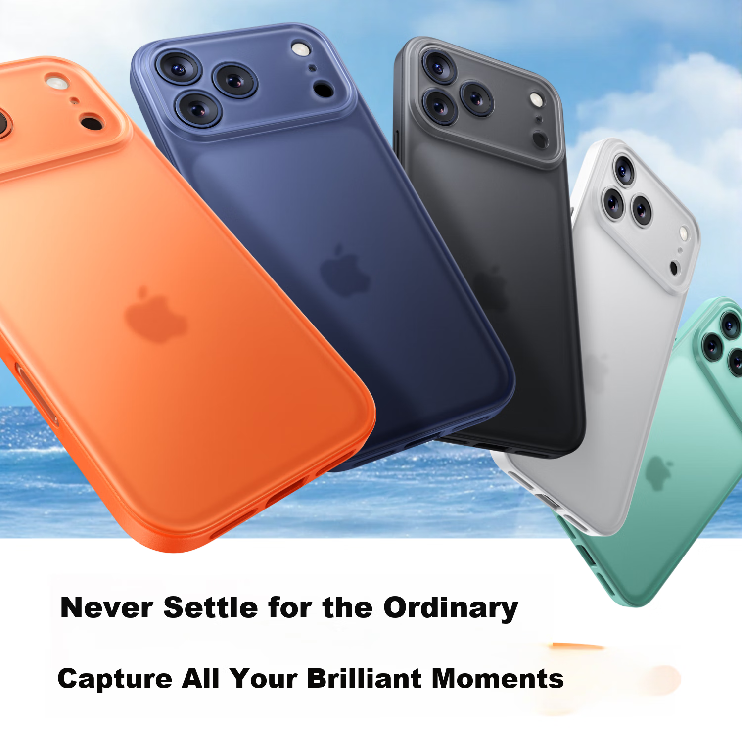 Противоударный чехол Mofei для Apple iPhone 17 Pro Max, ультратонкий, с полной защитой объектива, полупрозрачный, с рассеиванием тепла, простой стиль, для женщин и мужчин, новый дизайн