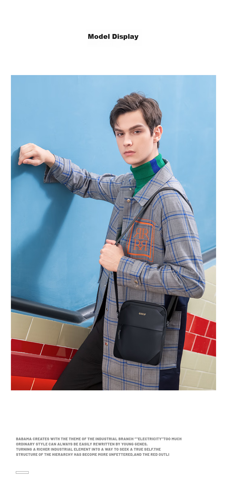 GOLF Shoulder Bag, Casual Crossbody Bag for Men And Women, Lightweight Versatile Handbag, Trendy Phone Pouch, Sports Bag 18