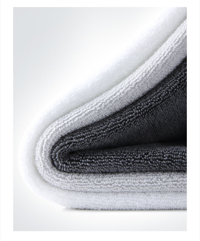 Amarelle ZM01 High-End Hotel Skin-Friendly Flexible Class A Twisted-Free Bamboo Cotton Large Bath Towel, Light Gray, 85*175cm 5