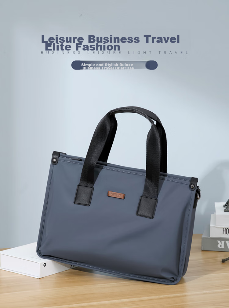 GOLF Business Briefcase for Men, Large Capacity Handbag, Fits 15-Inch Laptop, Multiple Compartments, Casual Horizontal Style, Shoulder Crossbody Bag for Men, Black, Gift for Boyfriend Or Father 1