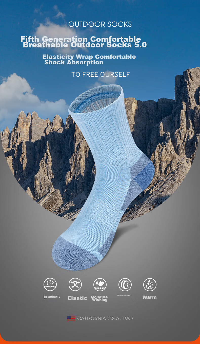 TFO Competition-Grade Outdoor Socks, Functional Sports Running Socks, Hiking And Mountaineering Socks 2202475, Women's Pink 2