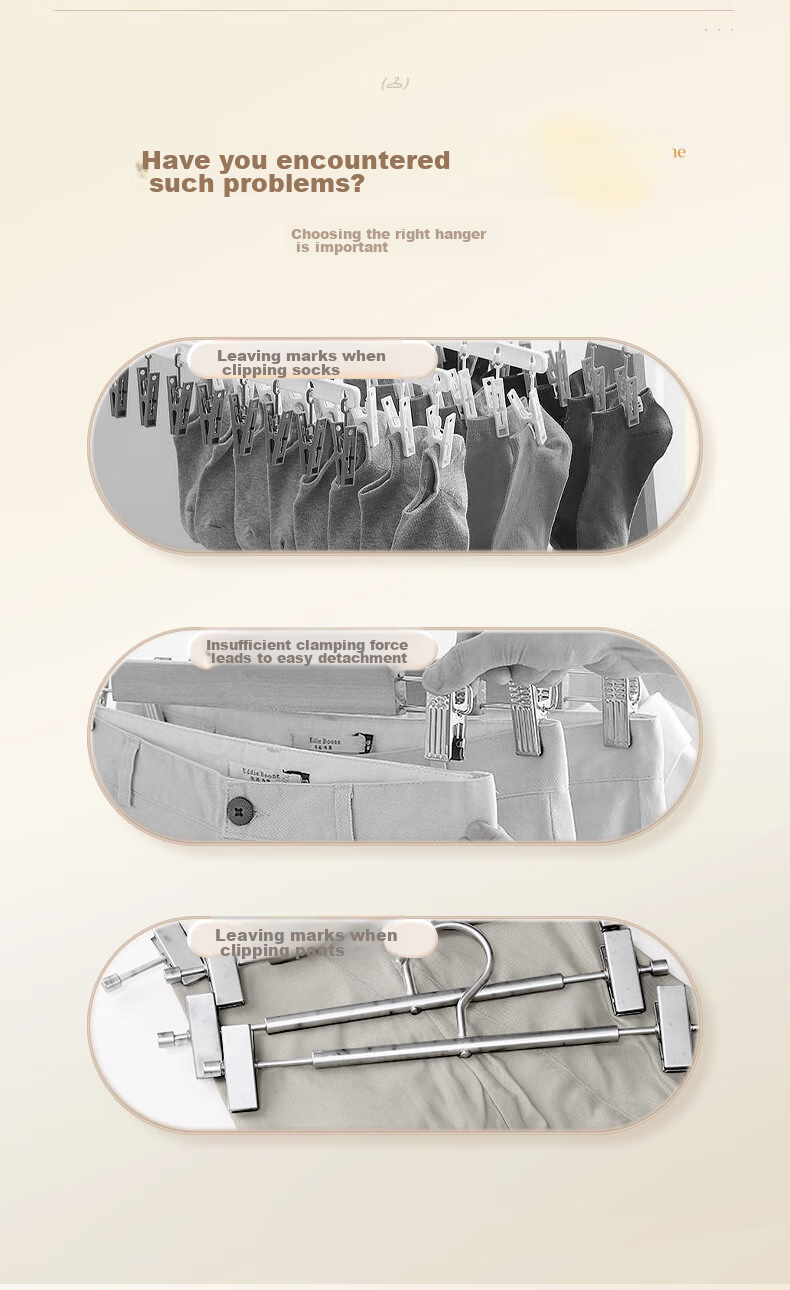 Jingxun Aluminum Alloy Pants Hanger, Non-Slip Trouser Clips, Space Aluminum Household Dry And Wet Dual-Use Clothes Clips, Silver, 5 Pieces 3