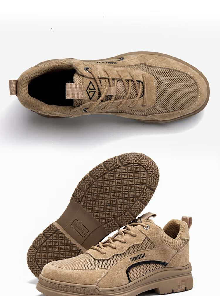 Dinggu Safety Shoes for Men, Anti-Smashing And Puncture-Resistant, Lightweight Work Shoes, Construction Site Steel Toe, All-Season 1101kaqi W38 7
