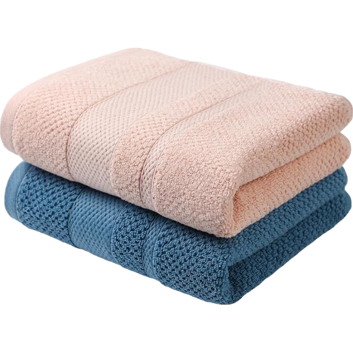 Grace Towels, Luodaofu Pure Cotton Antibacterial Towels 2-Pack, Absorbent Long-Staple Cotton Face Towels, Gentle on Skin for Washing Face