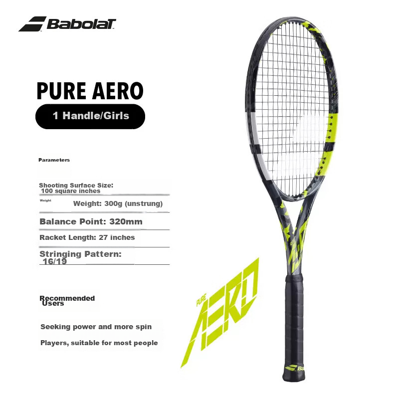 Babolat Pure Aero Alcaras Same Full Carbon Professional Tennis Racket Babolat PA [Pre-Strung]