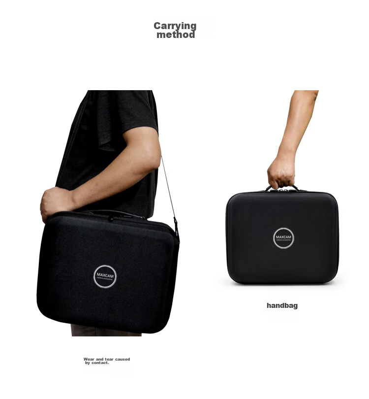 MAXCAM Suitable for DJI Mavic 2 Pro Professional Zoom Version Storage Bag, Portable Case Accessory, Hard Shell Bag, Single Shoulder Handheld, Splash-Proof And Drop-Resistant 12