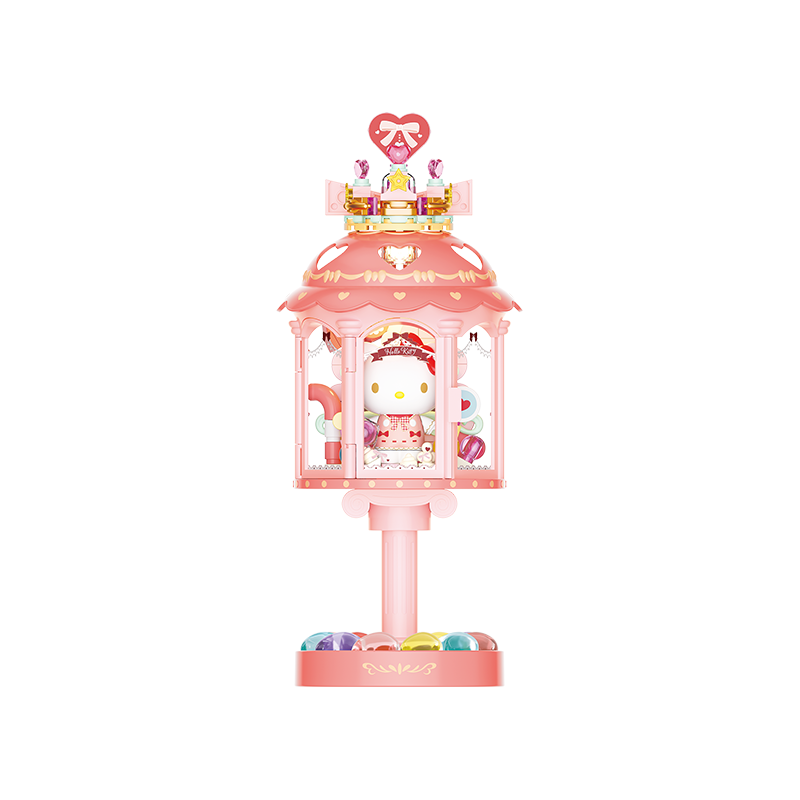 TOP TOY Sanrio Light and Shadow Dream Series Hello Kitty Night Light Building Blocks Girls New Year Gift