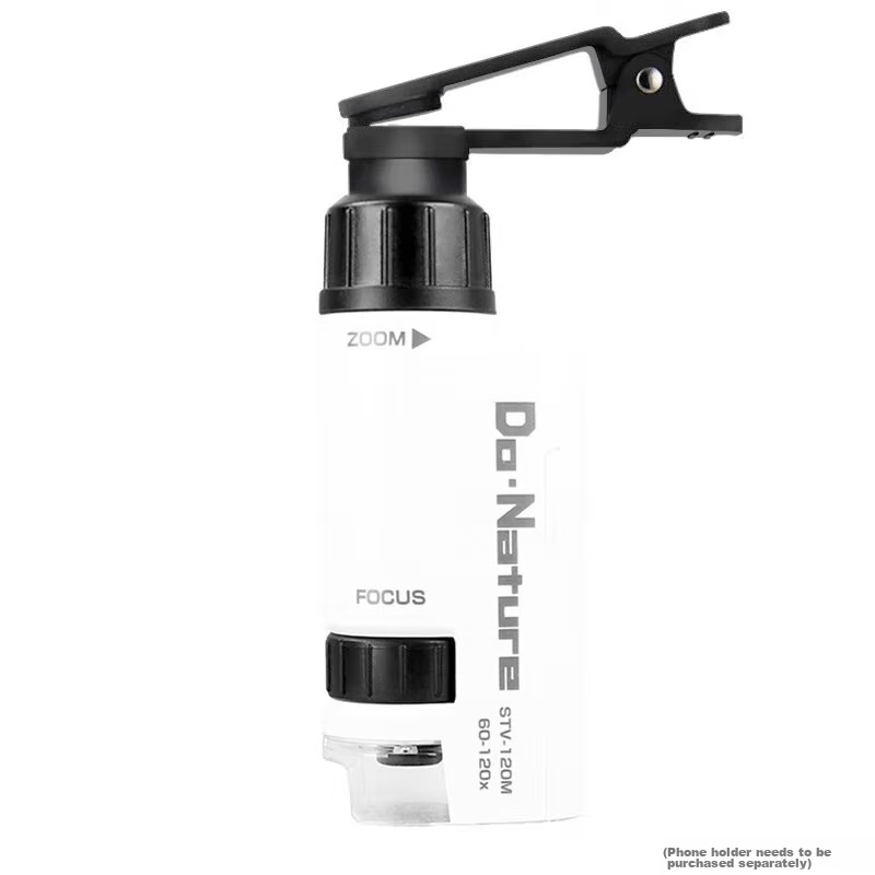 KENKO STV-120M Children's Microscope, Portable Handheld High Magnification High Definition Darwin LED Light for Students