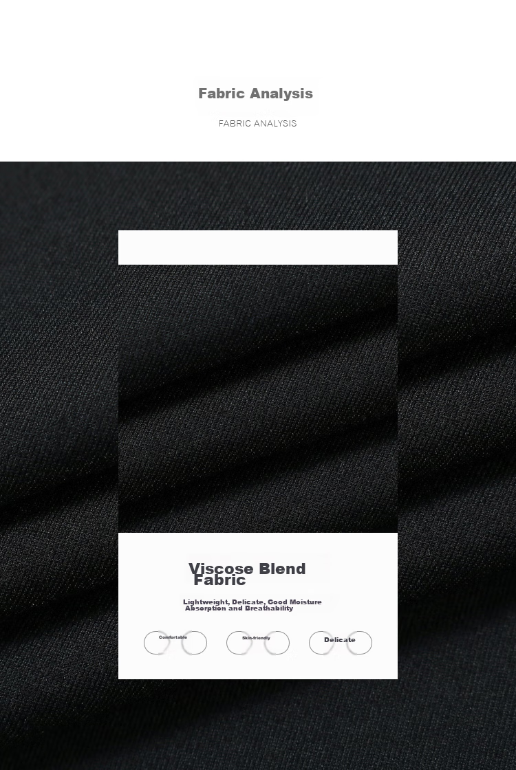 YOUNGOR [Elastic Waist] New 2026 Business Straight-Leg Wide-Leg Trousers, Navy Blue, L (175/84A) 3