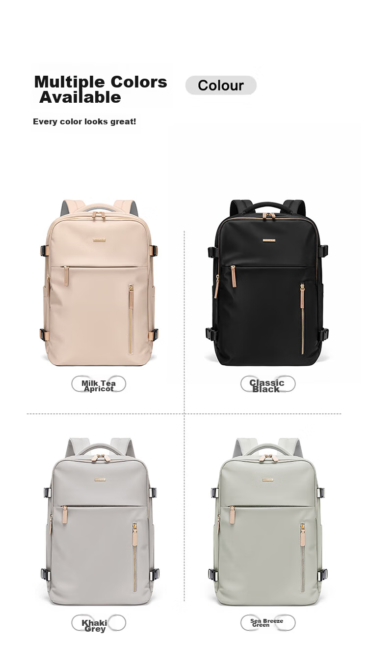 POLO Backpack for Women, Travel Bag, Large Capacity Schoolbag, Luggage Bag with 15.6-Inch Laptop Compartment, Birthday Gift 15