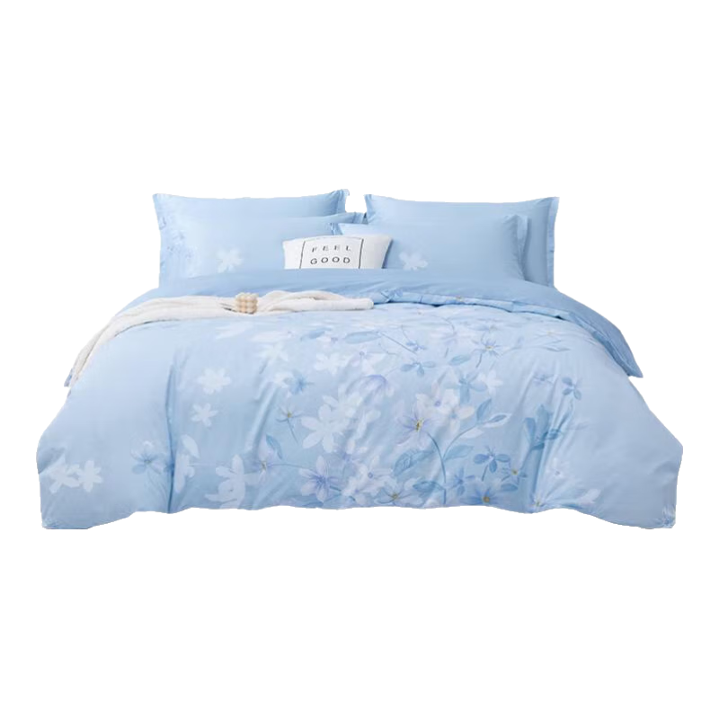 BEYOND Home Textiles Pure Cotton Duvet Cover, Printed Large Bedspread, Single Piece Set, Rongfuxin Fragrance, 220*240cm