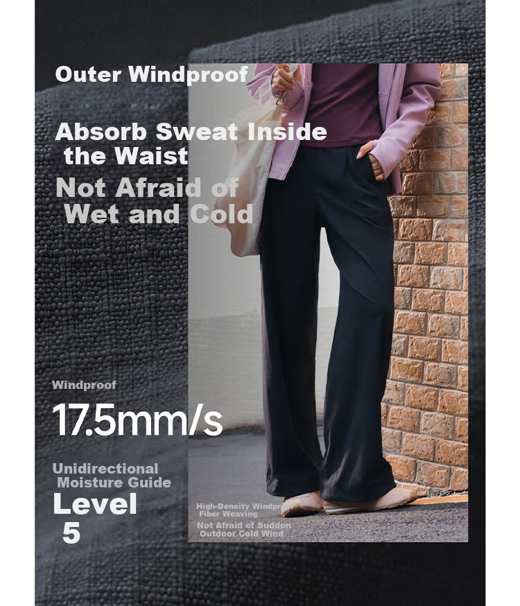 Beneunder Women's Woven Straight-Leg Pants, New Spring And Autumn Style, Fall Season Wear, Water-Repellent Sports Casual Pants WB145 15