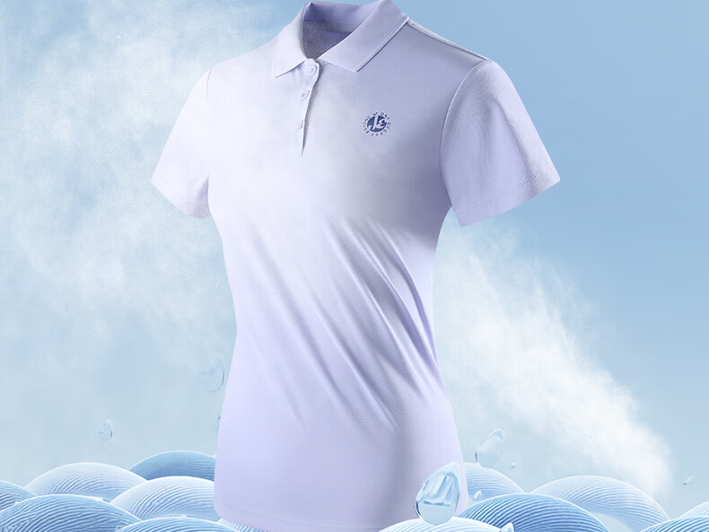 361° Women's Short-Sleeve T-Shirt, Summer New Style Quick-Dry Polo Shirt, Sports Running Loose Top, 662624112H-2 66