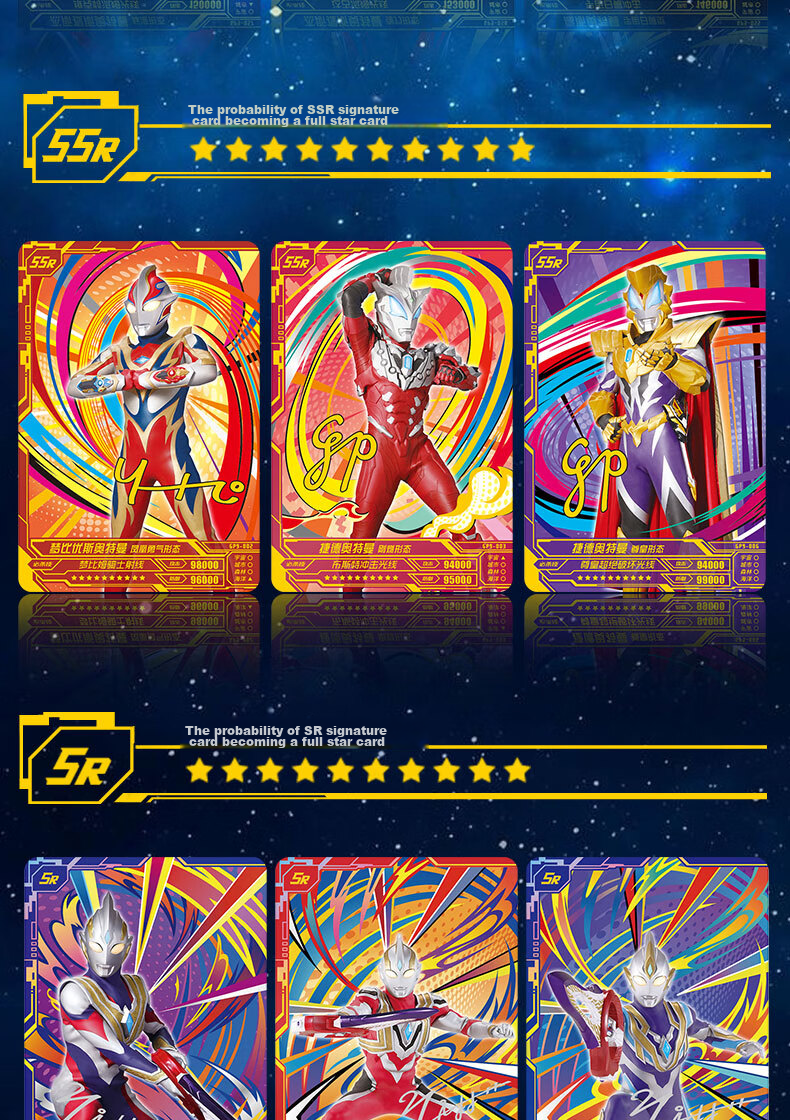 Kayou Ultraman Card Miracle Edition, Official Card Pack, Toy Collection Cards, Birthday Gift 13