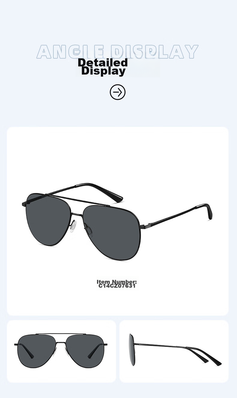 HLA Polarized Sunglasses, Stylish And Cool Driving Sunglasses for Men, Sun Protection Specialized Eyewear 11