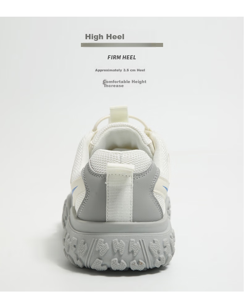 HUANQIU Thick-Soled Ugly-Cute Hiking Shoes for Women, 2026 New Outdoor Trekking Shoes, Versatile Casual Couple Dad Shoes 44