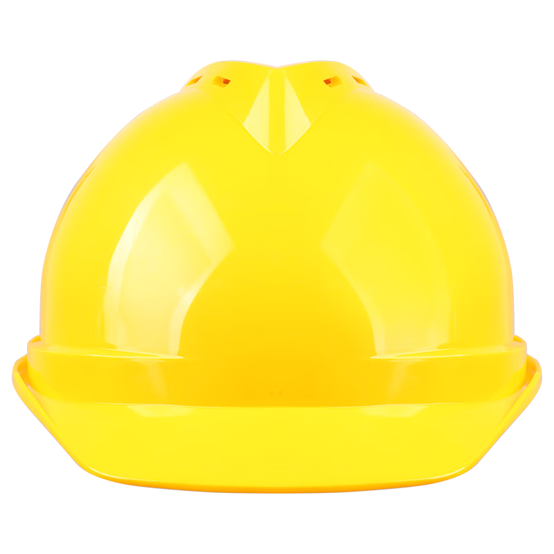 GREENWILL Safety Helmet New National Standard HDPE Construction Site Electrical Anti-Smashing Impact-Resistant Flame-Retardant Yellow 1 Piece