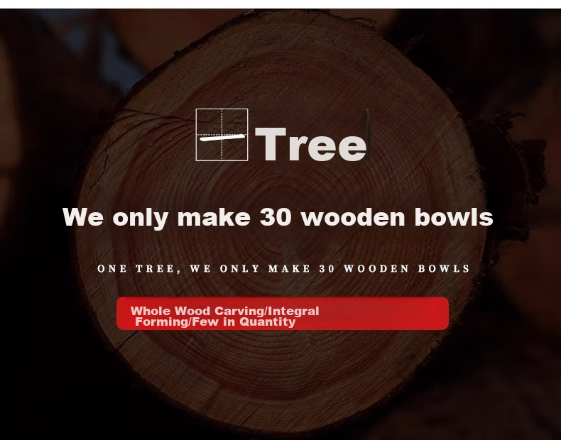 Millennium Love Wood Japanese Jujube Wood Bowl Children's and Adult Rice Bowl Noodle Bowl Household Tableware Fruit Salad Bowl Single Piece MW0010 3