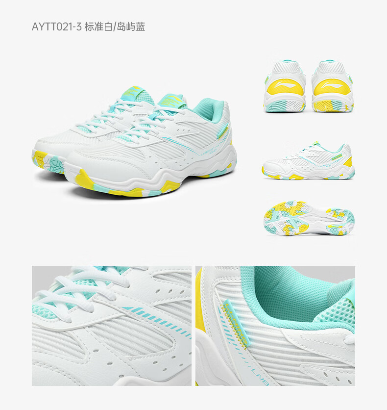 Li-Ning Badminton Shoes, Unisex Longfeng Professional Competition Training Shoes, Sports Shoes, Non-Slip, Wear-Resistant, Breathable And Comfortable, Size 38 9