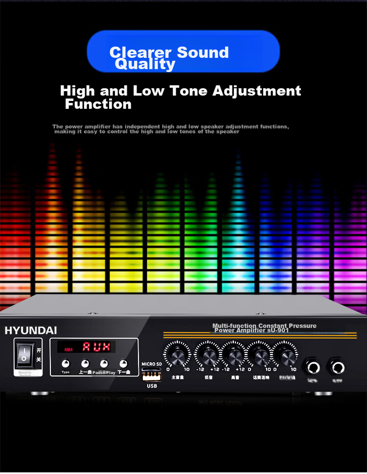 HYUNDAI HYUNDAI N4 Wireless Bluetooth Ceiling Speaker Set, Home Theater Suspended Ceiling Speakers for Living Room And Conference Rooms (Requires Transmitter for Use) 16