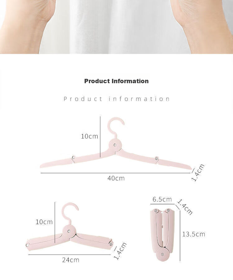 Koryo Keiko Travel Folding Clothes Hangers Portable Lightweight Home Dormitory Non-Slip Drying Rack 6-Pack (Beige + Coffee) 11