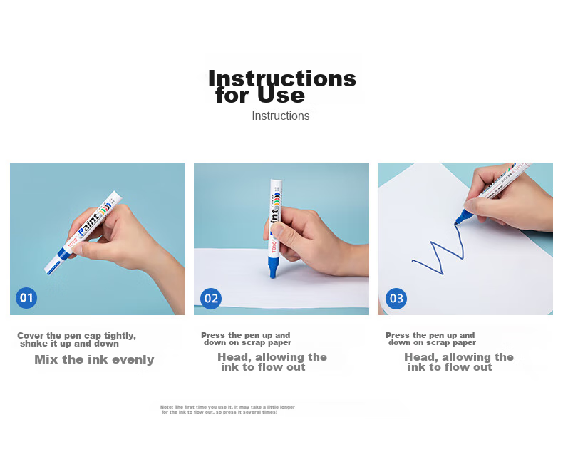 Dongyang SA201, 2.2mm Oil-Based, Paint Marker, Marker Pen, Tire Pen, Sign-In Pen, Multiple Colors Available, Marker Pen, 12 Pieces/box/black 7