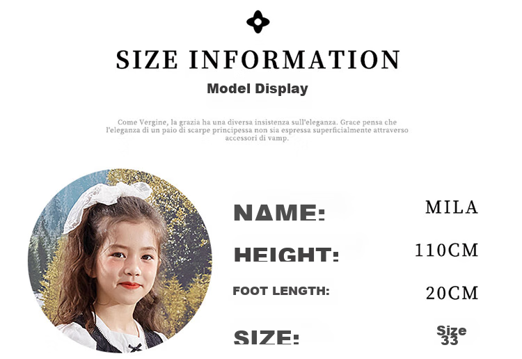 Snoffy Spring Leather Shoes for Girls, Princess Shoes for Older Children, Grit Crystal Shoes, Comfortable Children's Performance Shoes, Moonlight Silver, Size 27 8