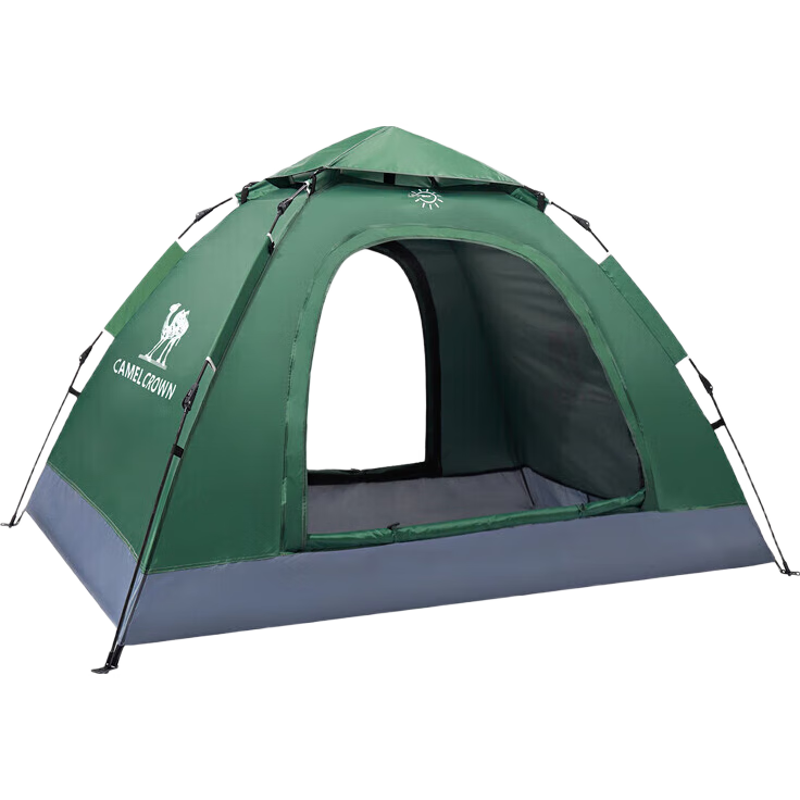 CAMEL Fully Automatic Tent, Outdoor Portable Folding Camping Tent, Thickened Camping Equipment, Quick-Open Sun Protection Tent