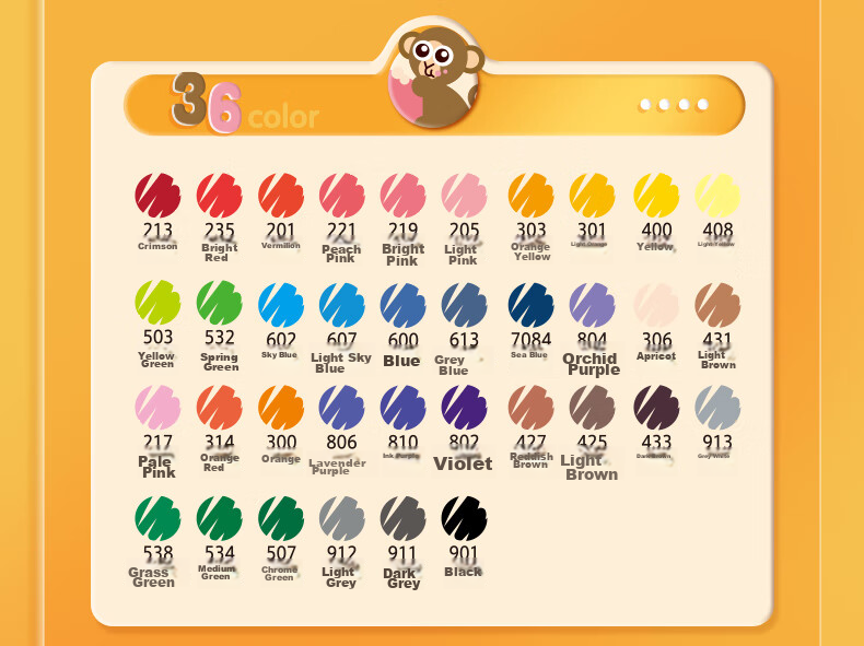 M&G Stationery, 36 Colors Food-Grade Water-Based Markers, 30% Extra Safe, Children's And Student Triangular Dual-Tip Watercolor Pens, Drawing Brushes, Birthday Gift, APMV0977 19