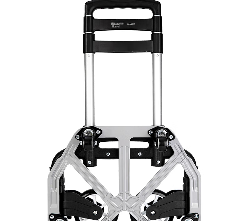 Deli Foldable Luggage Cart, Small Trolley, Suitcase, Flatbed Cart, Trailer, Shopping Cart for Groceries, Weight Capacity 140 Ji 6