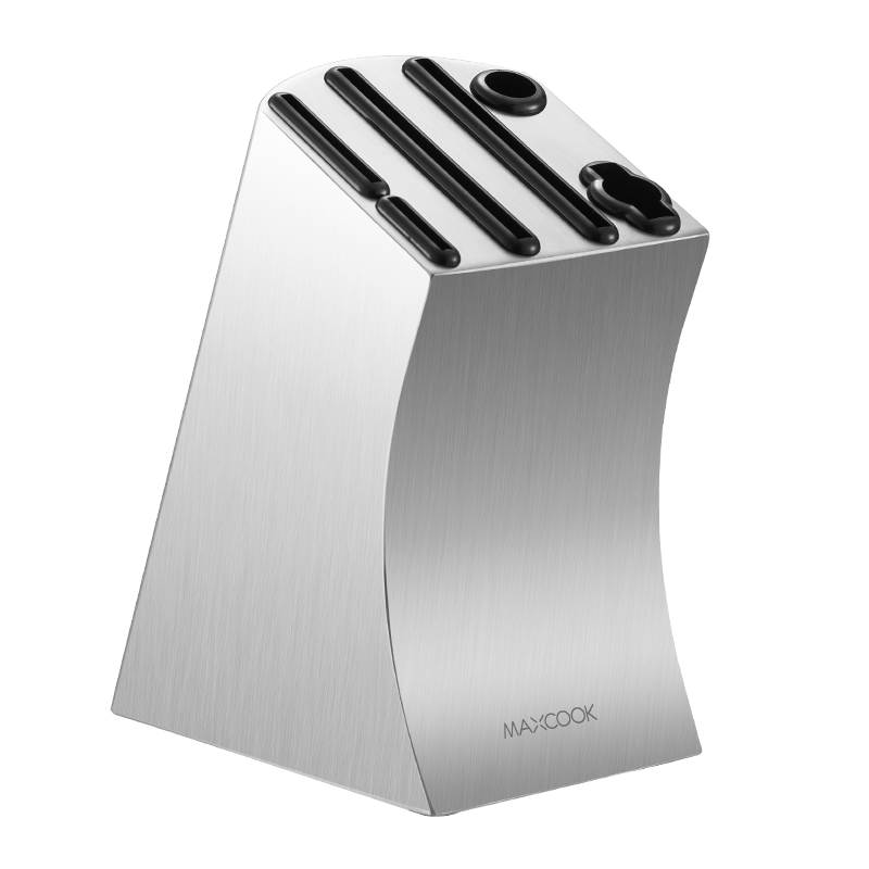 MAXCOOK Stainless Steel Knife Holder Kitchen Utensil Organizer with 6 Slots Thickened And Enlarged MCD7019