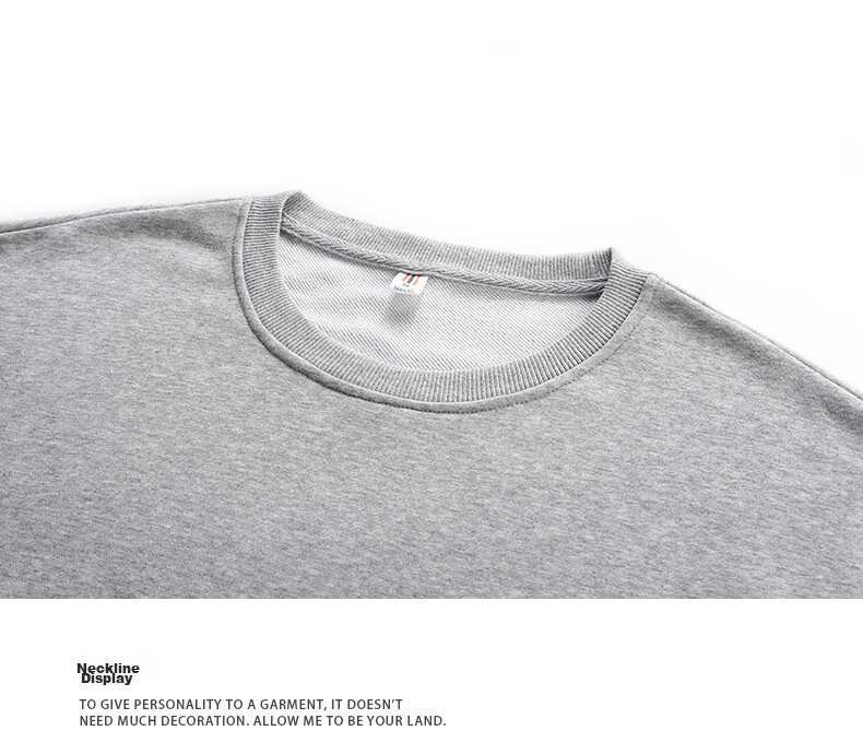 Foss Phil American-Style Deconstructed Sweatshirt for Men, Spring And Autumn Casual Regular Shoulder Loose Versatile Long-Sleeve T-Shirt HT25686 11