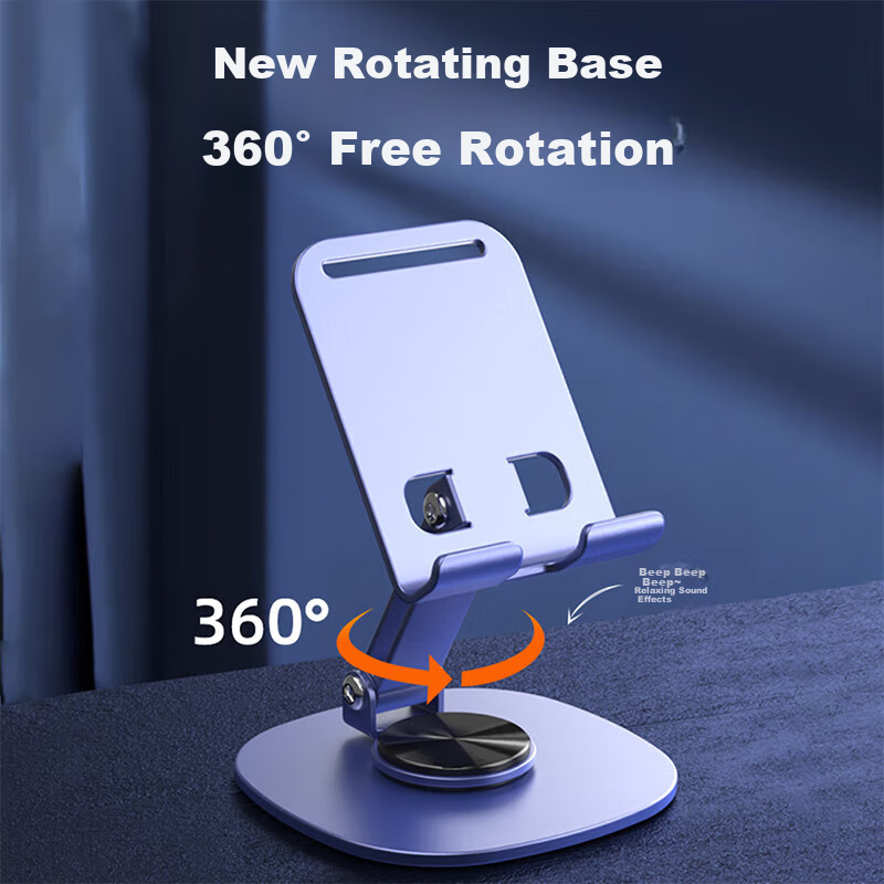 Medu Alloy Phone Stand, Foldable, Rotatable, Portable, Multifunctional, for Live Streaming, Phone And Tablet Desktop Support, Lazy Stand, for Watching Shows, Online Classes, And Gaming