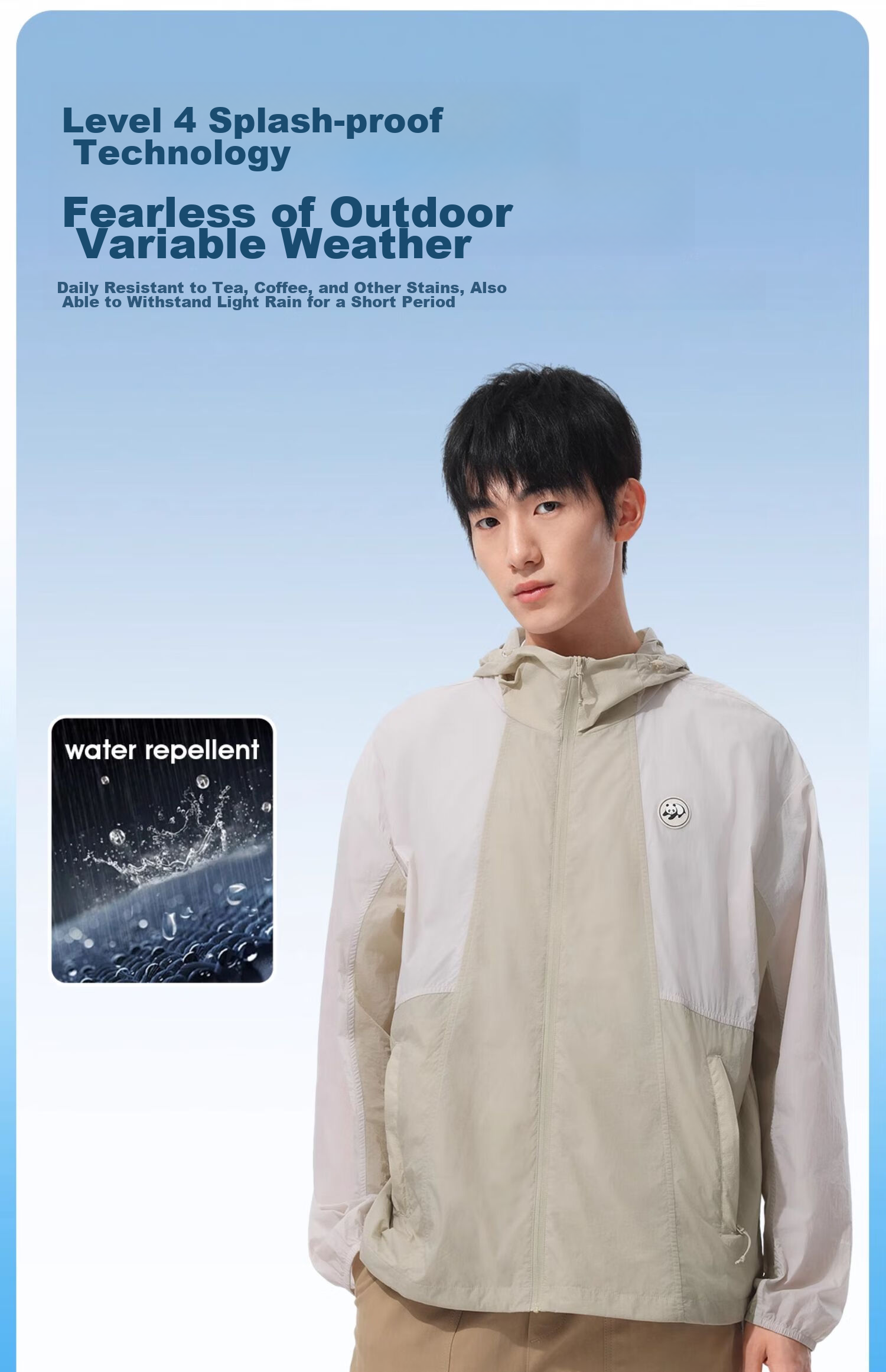 CAMEL Panda Ice Popsicle Sun Protection Clothing for Men, 2024 New Spring And Summer Lightweight Breathable UV Protection Outdoor Cycling Wear 8