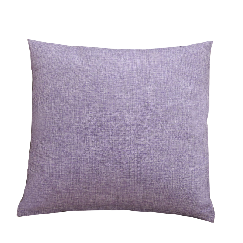Grace Throw Pillow, Solid Color Cushion, Office Lumbar Support Pillow, Bed Headboard And Car Backrest, Removable And Washable, 45*45cm, Purple