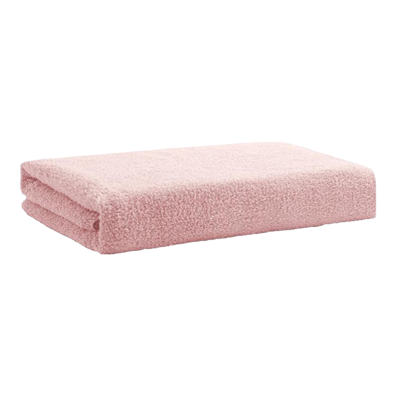 UCHINO New Plain Cotton Bath Towel, 180cm Large Bath Towel for Boyfriend, Absorbent Shower Towel, Coral Pink