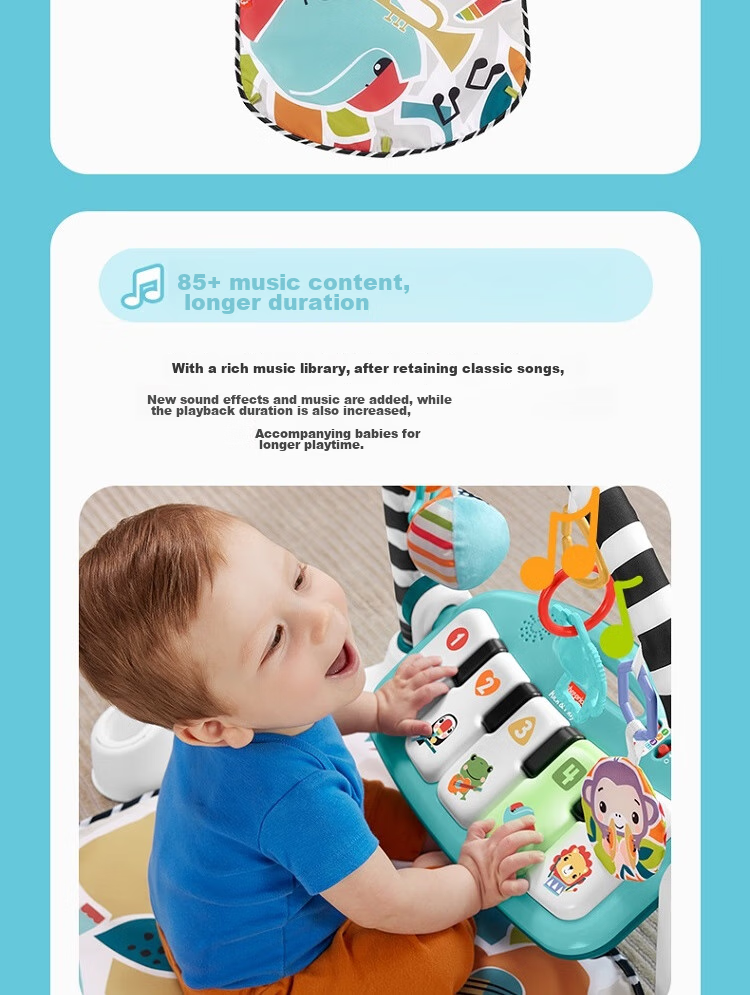 Fisher-Price Newborn Welcome Gift Toy, Birthday Present - Upgraded Colorful Piano Fitness Machine HXV97 8