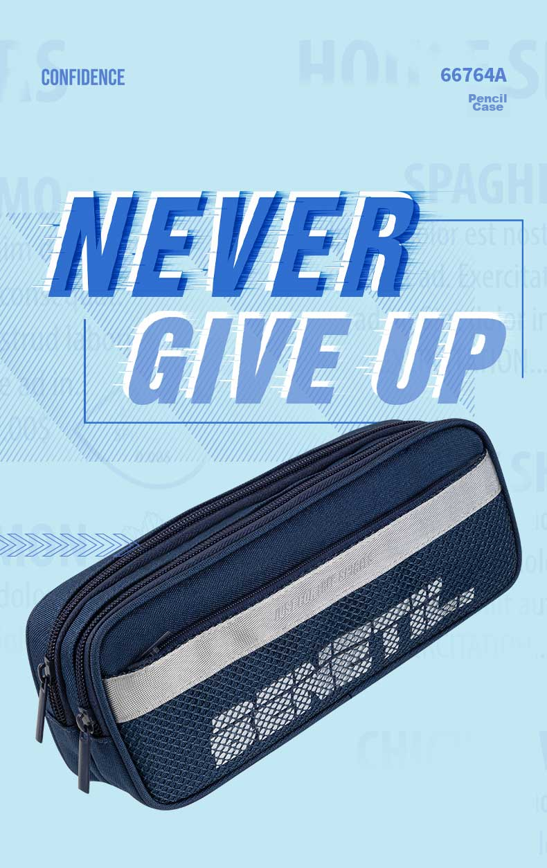 Deli Student Pencil Case, Sporty Style Composite Multi-Purpose Large Capacity Stationery Box, Lightweight Pencil Case, Back-To Stationery Gift 1