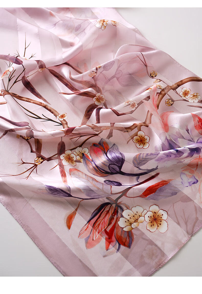 Hangsifu Silk Scarf, Mulberry Silk Shawl, Autumn And Winter Warm Neck Warmer, Birthday Gift for Mom Or Wife 29