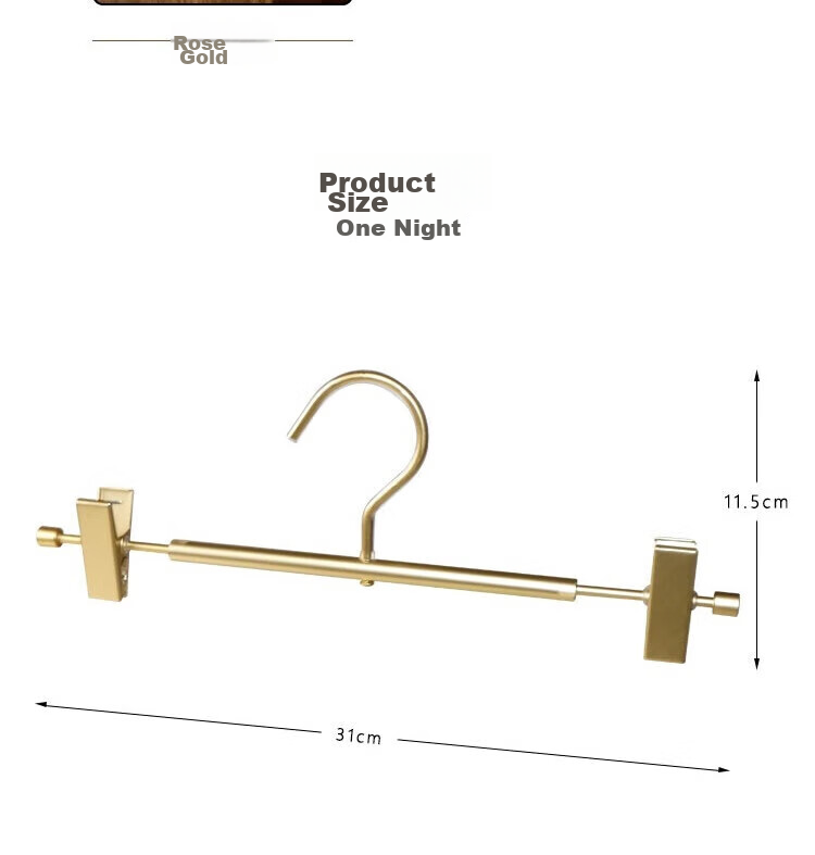 Fanyejia Aluminum Alloy Pants Hanger, 5 High-End Home Use, Seamless Extendable Trouser Hanger, Specialized Clothes Hanger for Pants, Skirt Clip, Coat Rack 7