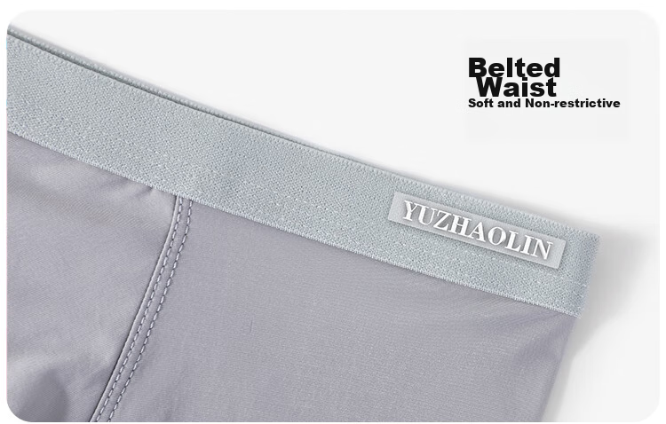 YUZHAOLIN Children's Underwear, Boys' Ice Silk Boxer Briefs, 7A Antibacterial Comfortable Breathable, for Older Children And Teenagers, 4-Pack 16