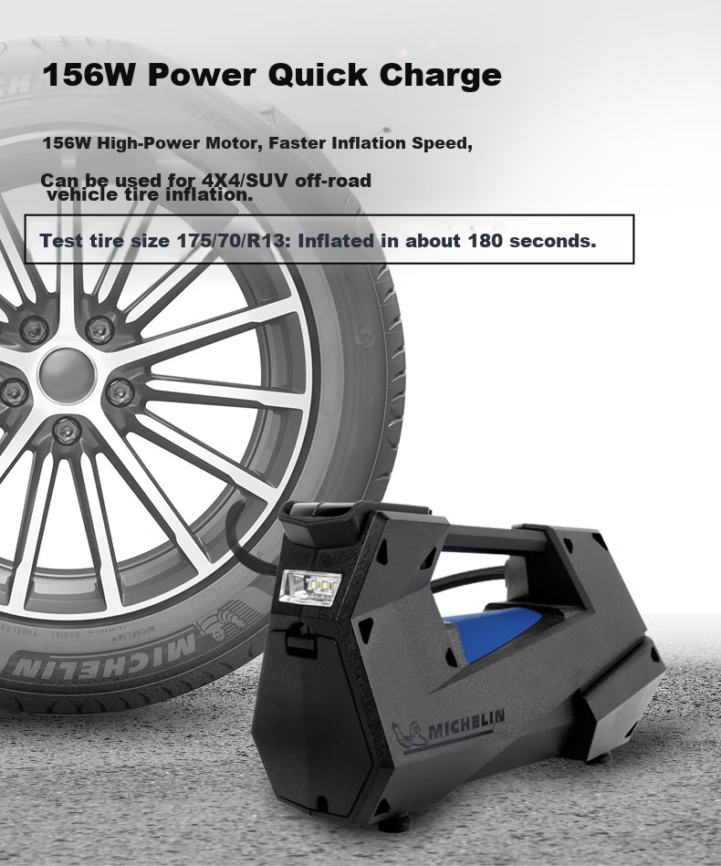 MICHELIN High-Power Inflatable Pump for Bicycles, Basketball, Soccer Balls, Mountain Bikes And Motorcycles 12310pro 10