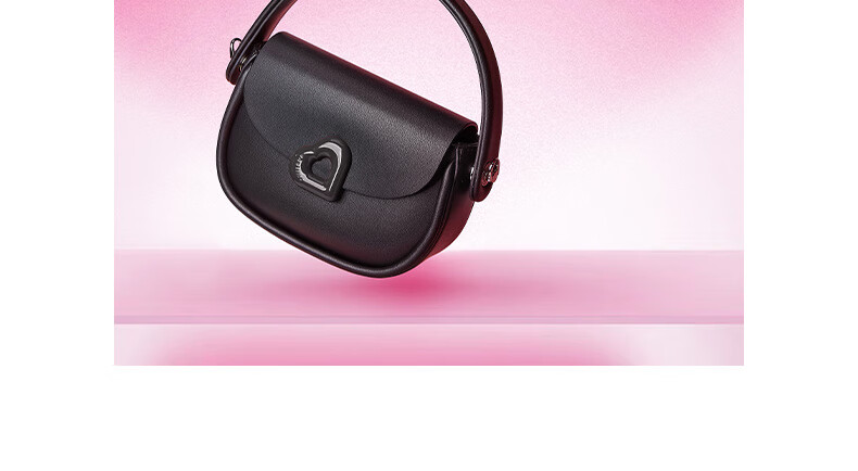 ONETIME Sweet Cool Time Peach Heart Bag, Niche Fashion Versatile Exquisite New Style Student Handbag for Going Out And Classes, Red 4