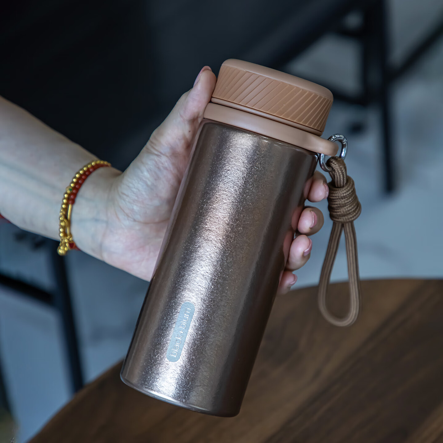 BLACK+BLUM UK Pure Titanium Insulated Coffee Camping Stainless Steel Titanium Mug HBO-FYB001