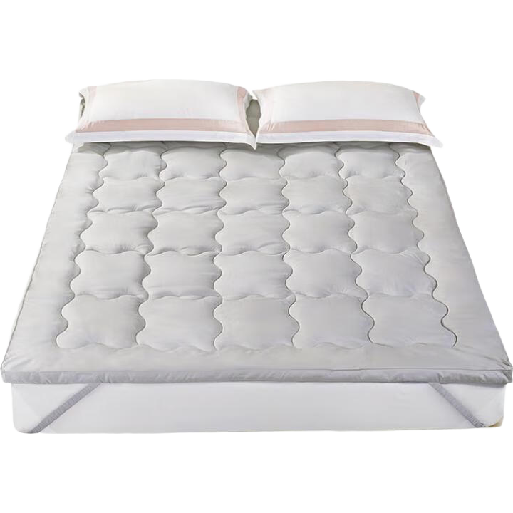 FUANNA Mattress for Student Dormitory Single Bed, Foldable Soft Mattress, Thickened Non-Slip, for 0.9-Meter Bed Bunk Beds in Dormitory, Blue