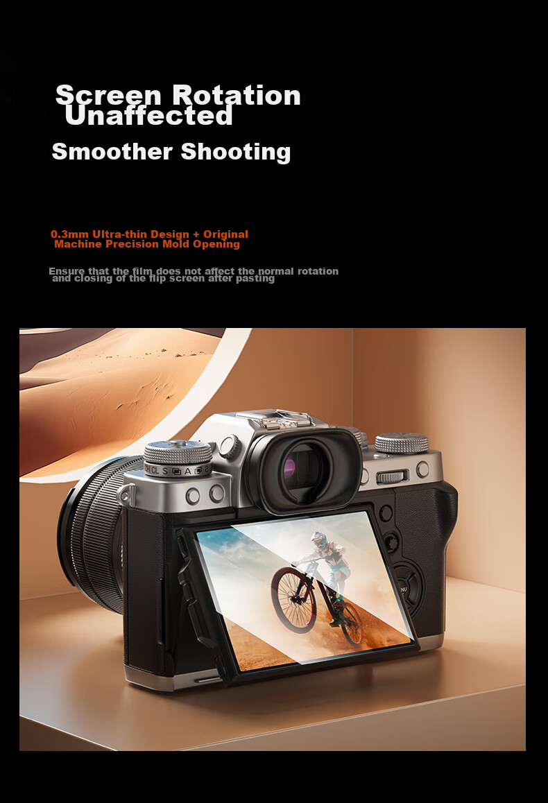 Llano Camera Tempered Glass Protective Film, Suitable for Fuji X-T30II, XT30 Second Generation, X-S10, XT30, X-T100, XE3 Camera Screen Protective Film, Single Piece 8